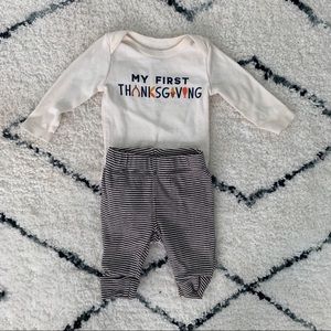 My First Thanksgiving outfit for newborn boy/girl